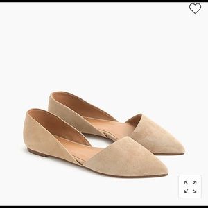 J. Crew Zoe Suede D’Orsay Flats